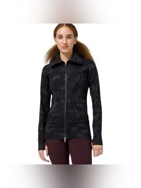 Lululemon In Stride Jacket Heritage 365 Camo Deep Coal